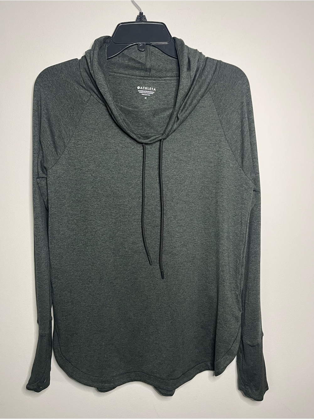 Athleta Gray Lightweight Hooded Pullover